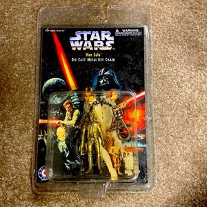 Han Solo die cast metal key chain